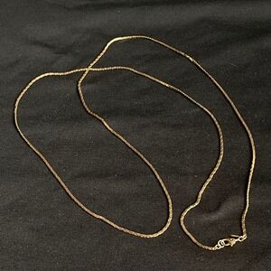Monet Gold Tone Snake Chain Necklace